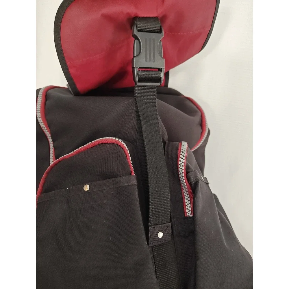 Adidas Backpack 2012 Adult school‎ work Pockets Adjustable Straps Black Red
